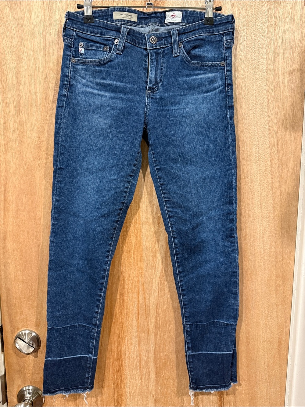 Sz 26 AG Adriano Goldschmied Dark Blue Ankle Skinny Jeans